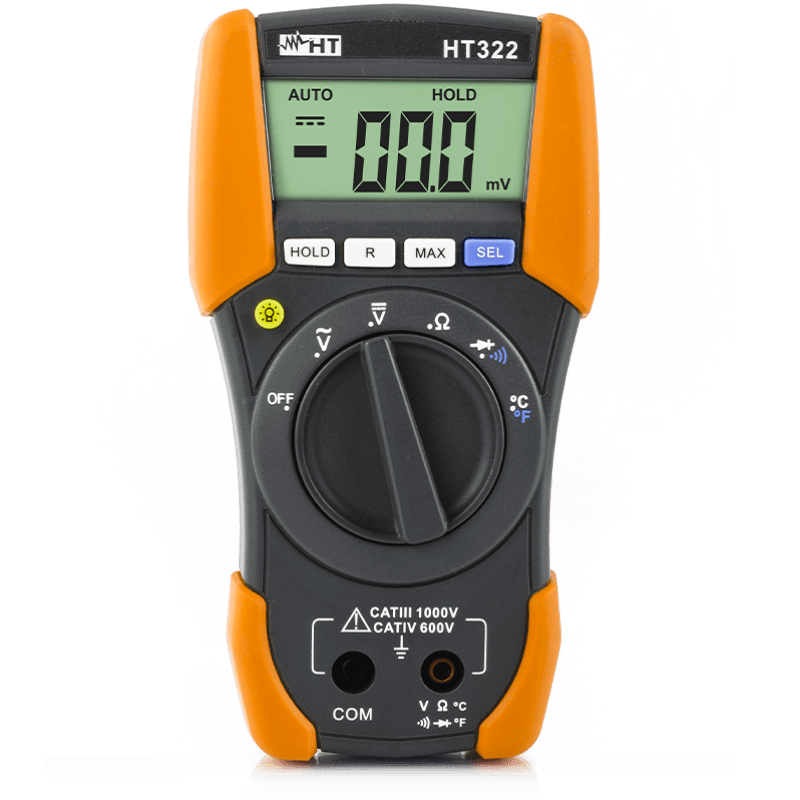 HT Instruments HT62 - Multimetro Digitale Con Calibrazione ISO, CAT III 1000V, CAT IV 600V - Qualità Originale